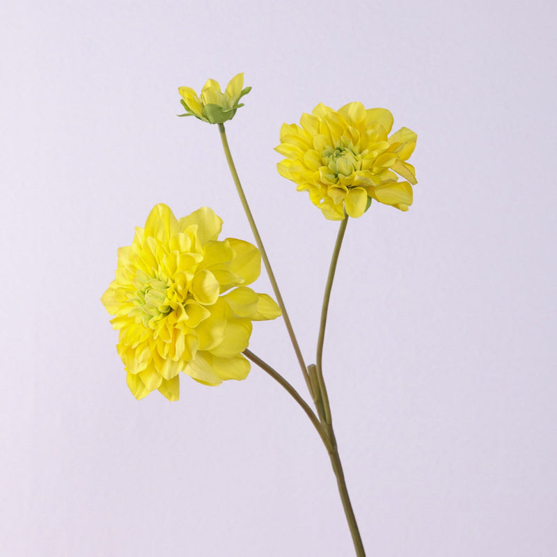 26.7 Inch Retro Dahlia Spray Branch 1 Pc Artificial Silk Flower Stem