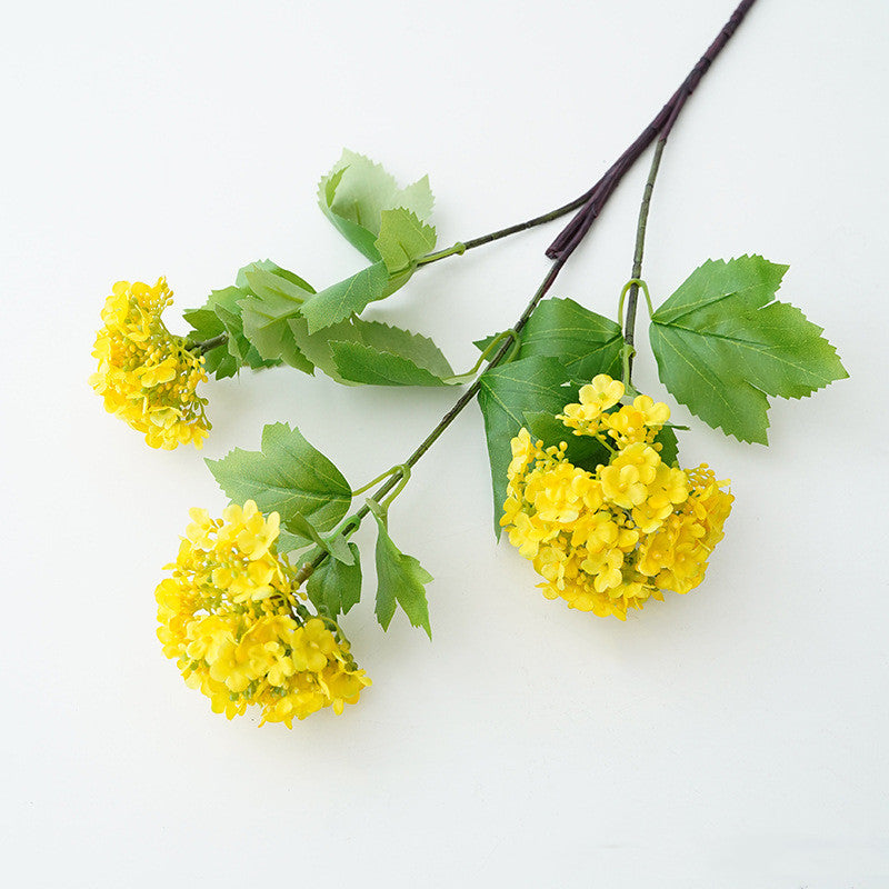 27 Inch Snowball Hydrangea Stems 10 Pcs Artificial Silk Blossom Spray Flowers