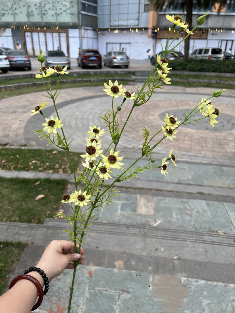 10 Pcs 34 Inch Artificial Silk September Birth Flower Aster Spray Branches Bouquet Long Stems