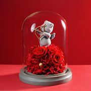 Preserved Rose with Teddy Bear Valentine’s Day Gift Set for Her Bulk Wholesale