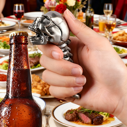 Halloween Skull Bottle Opener - Creative Alloy Funny Beer & Can Opener