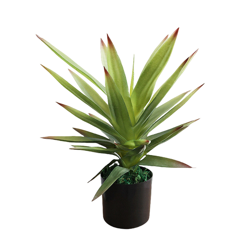19.6 Inch Artificial Agave Potted Plant Bulk Faux Landscaping Succulent