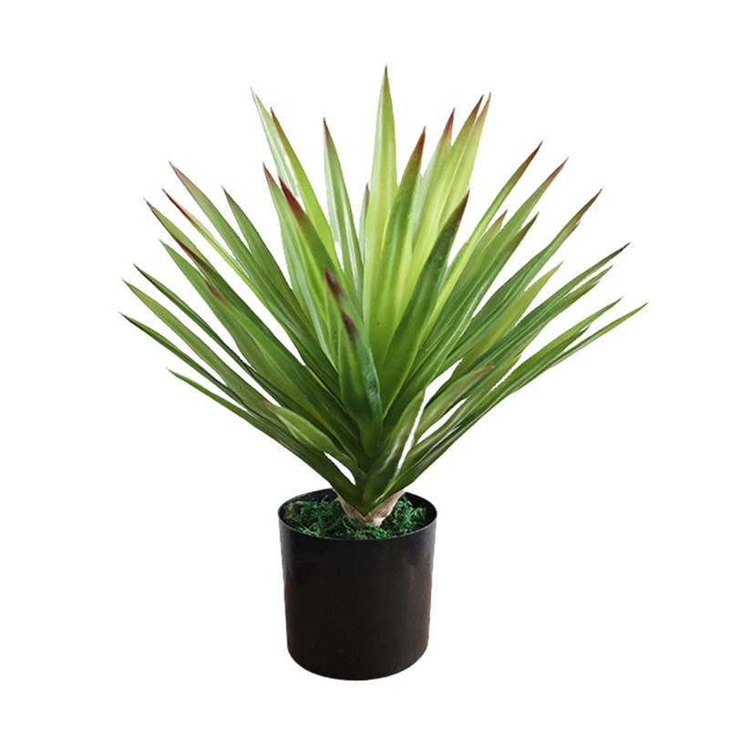 19.6 Inch Artificial Agave Potted Plant Bulk Faux Landscaping Succulent