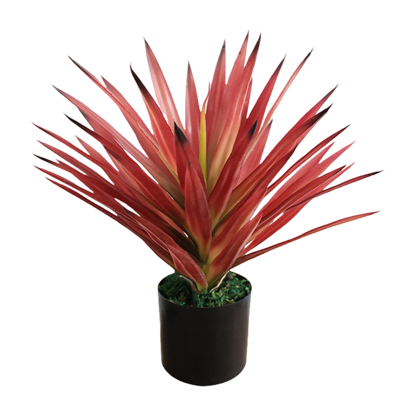 19.6 Inch Artificial Agave Potted Plant Bulk Faux Landscaping Succulent