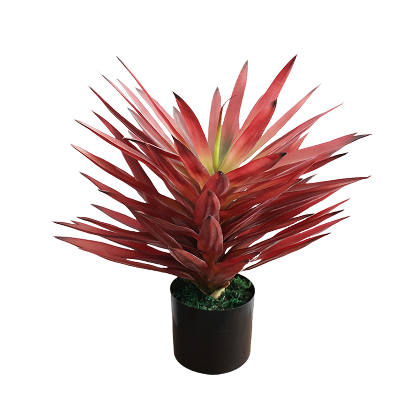 19.6 Inch Artificial Agave Potted Plant Bulk Faux Landscaping Succulent