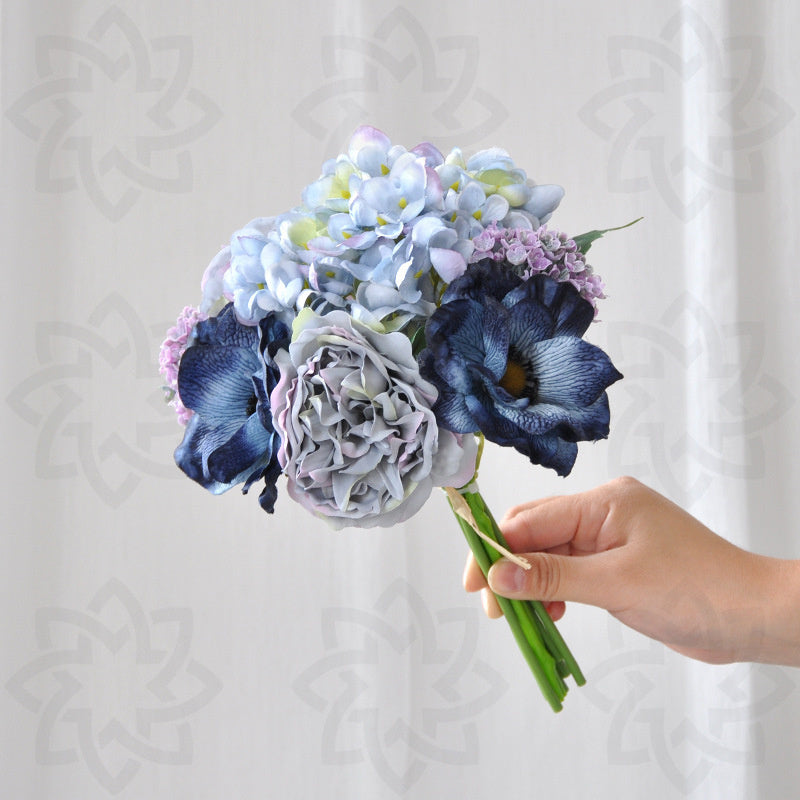 11 Inch Artificial Silk Flower Bouquet 10 Pcs Bulk Floral Arrangement