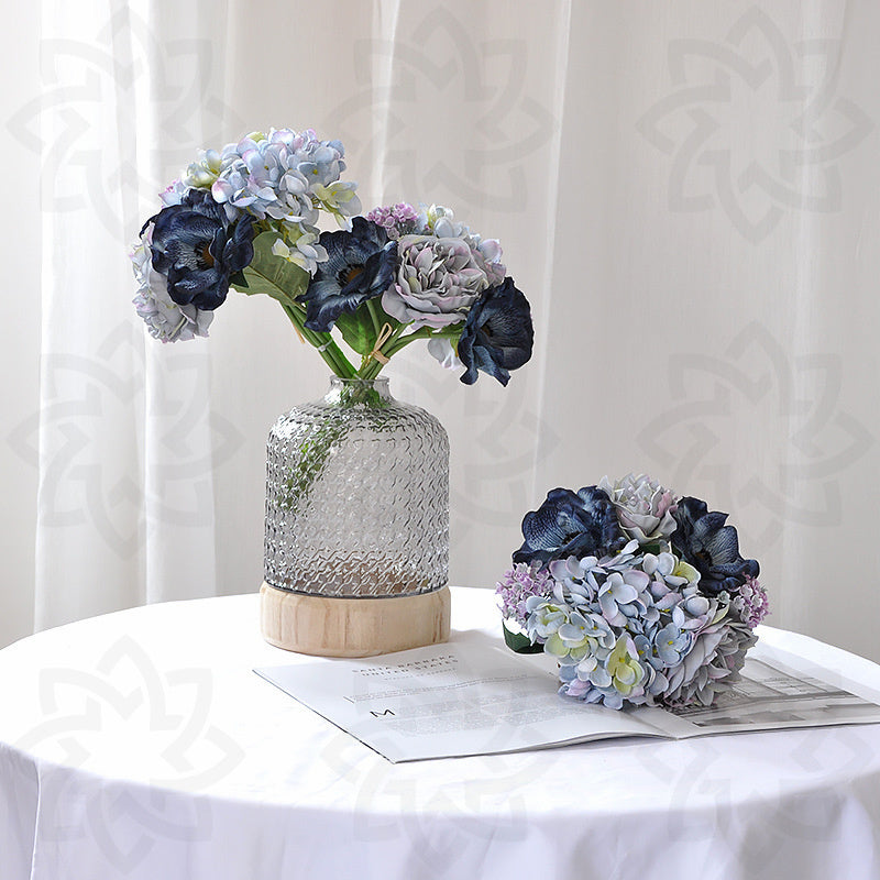 11 Inch Artificial Silk Flower Bouquet 10 Pcs Bulk Floral Arrangement