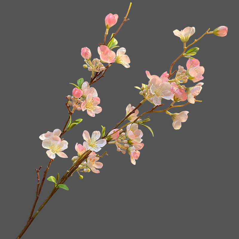 33 Inch Artificial Apple Blossom Branch Spray – Extra Tall Spring Flowers, Bulk Quantity