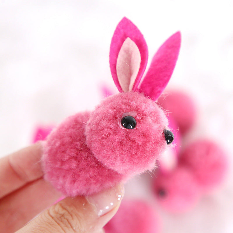 10 Pcs Artificial Rabbit Ornaments for Easter Holiday Decorations Bulk Set