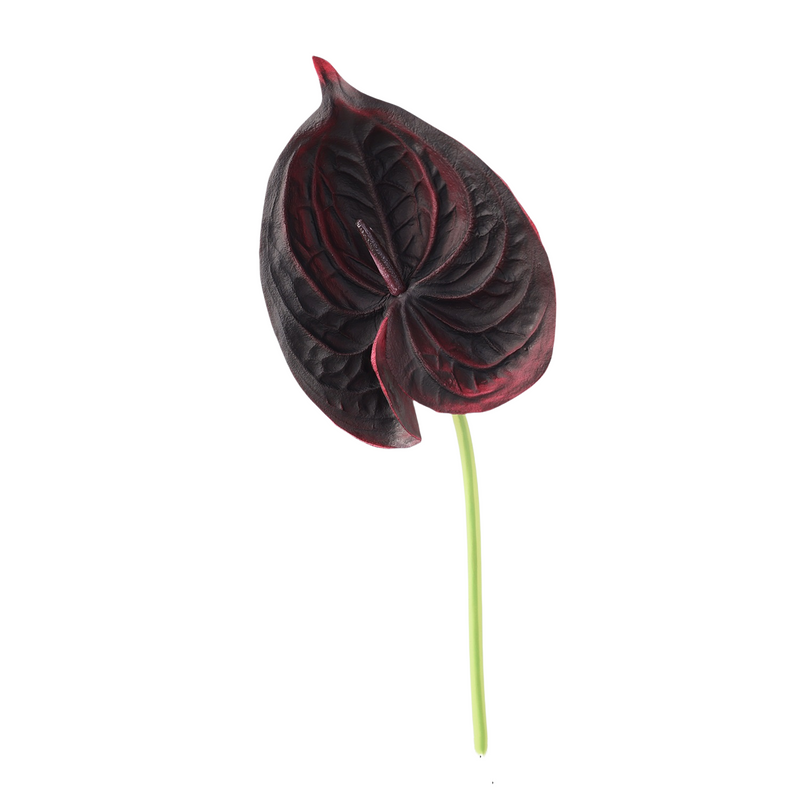 26 Inch Artificial Anthurium Stems 10 Pcs Real Touch Silk Flowers Bulk