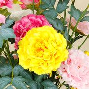 50 Inch Extra Tall Artificial Silk Peony Flowers, Large Faux Peonies, Bulk 10 Pcs for Wedding Home Decor Table Centerpieces