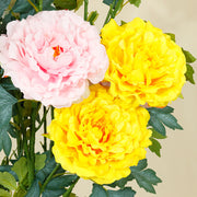 50 Inch Extra Tall Artificial Silk Peony Flowers, Large Faux Peonies, Bulk 10 Pcs for Wedding Home Decor Table Centerpieces