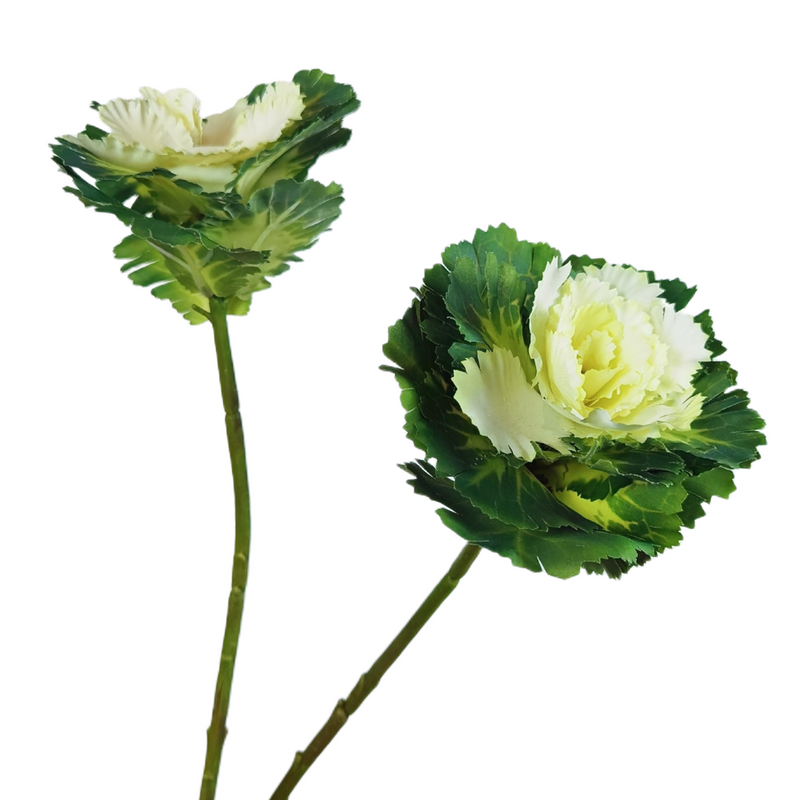 Artificial Cabbage Rose Flower Stems Bulk Pack, 12 Inch Faux Silk, 10 Pcs