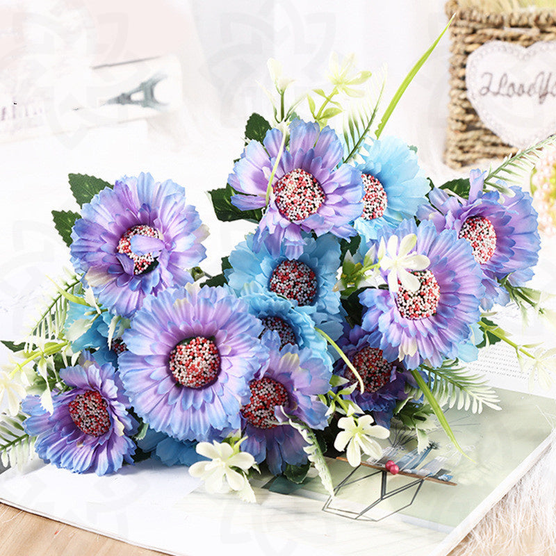11.8 Inch Artificial Silk Gerbera Bush 10 Pcs Bulk Floral Arrangements