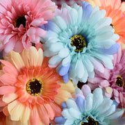 3 Pcs Artificial Silk Daisy Stems for Table Floral Arrangement Bulk Pack