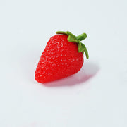 Artificial Strawberries 12 Pcs Lifelike Plastic Fake Fruit Decoration for Home Kitchen Party Photography Props