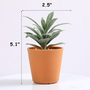 3 Pcs Artificial Succulent Plants Mini Potted Succulents in Vase Decor for Office Home