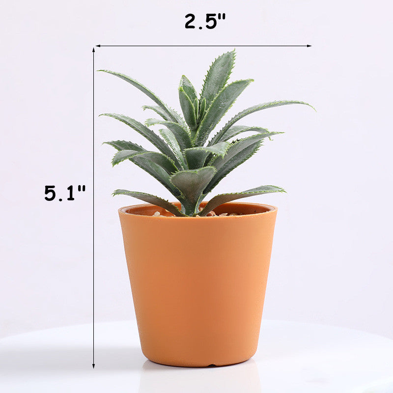 3 Pcs Artificial Succulent Plants Mini Potted Succulents in Vase Decor for Office Home