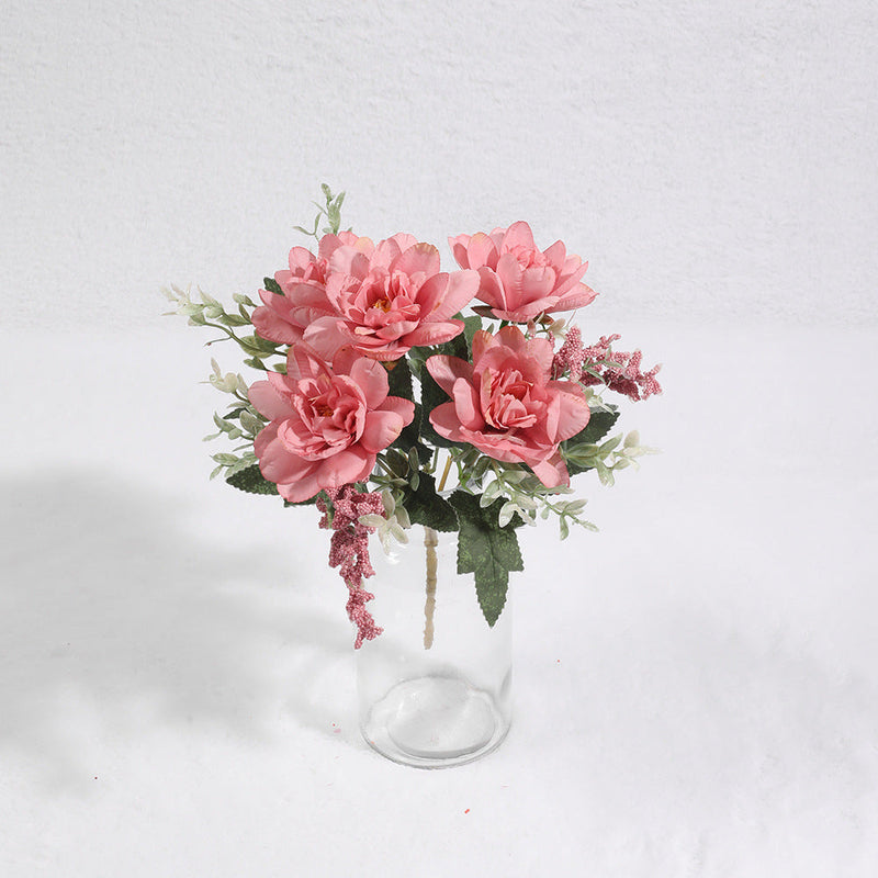 Artificial Freesia Flowers 11.8 Inch Realistic Silk 6 Stems Durable Fake Floral Decor for Wedding Party Indoor