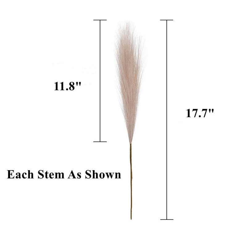 45 Pcs 17.7 Inch Cream Artificial Pampas Grass Stems Fall Bouquet Decoration