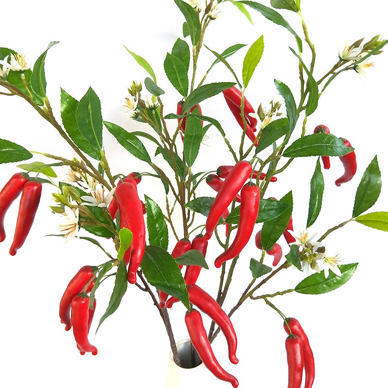 43 Inch Artificial Pepper Spray Stems with Flowers and Leaves, 10 Pcs Tall Vase Floral Arrangement