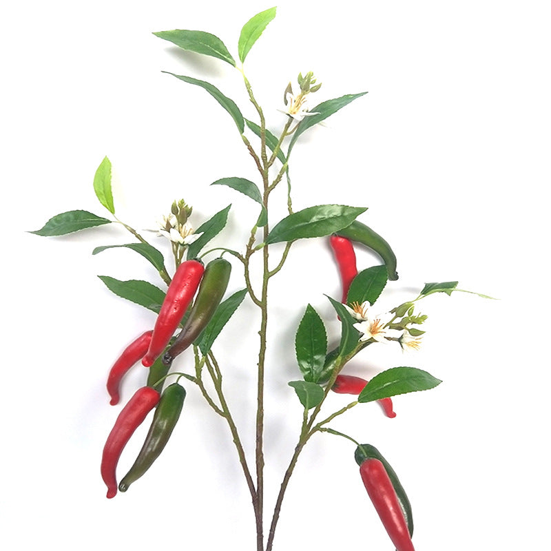 43 Inch Artificial Pepper Spray Stems with Flowers and Leaves, 10 Pcs Tall Vase Floral Arrangement