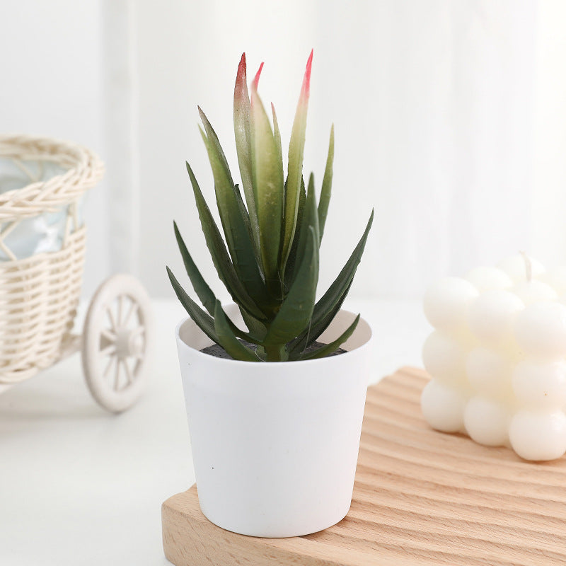 20 Pcs 5 Inch Artificial Succulent Potted Plants Bulk Set for Home Bathroom Table Decor