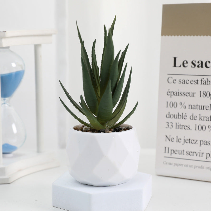 20 Pcs 5 Inch Artificial Succulent Potted Plants Bulk Set for Home Bathroom Table Decor
