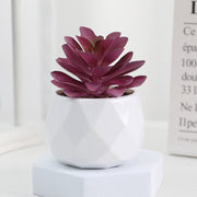 20 Pcs 5 Inch Artificial Succulent Potted Plants Bulk Set for Home Bathroom Table Decor