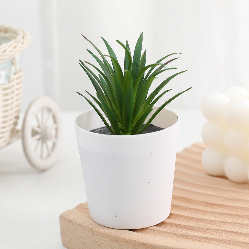 20 Pcs 5 Inch Artificial Succulent Potted Plants Bulk Set for Home Bathroom Table Decor