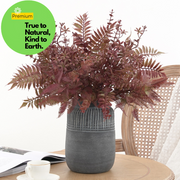 16.5 Inch Artificial Plants Combo Greenery Real Touch Silk Foliage