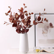 5 Pcs 33 Inch Artificial Fall Eucalyptus Stems Autumn Foliage Branches
