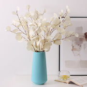 5 Pcs 33 Inch Artificial Fall Eucalyptus Stems Autumn Foliage Branches