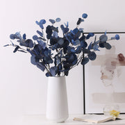 5 Pcs 33 Inch Artificial Fall Eucalyptus Stems Autumn Foliage Branches