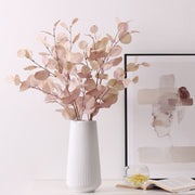 5 Pcs 33 Inch Artificial Fall Eucalyptus Stems Autumn Foliage Branches