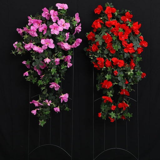 33 Inch Faux Silk Azalea Spills 2-Pack UV Protected Outdoor Artificial Flowers