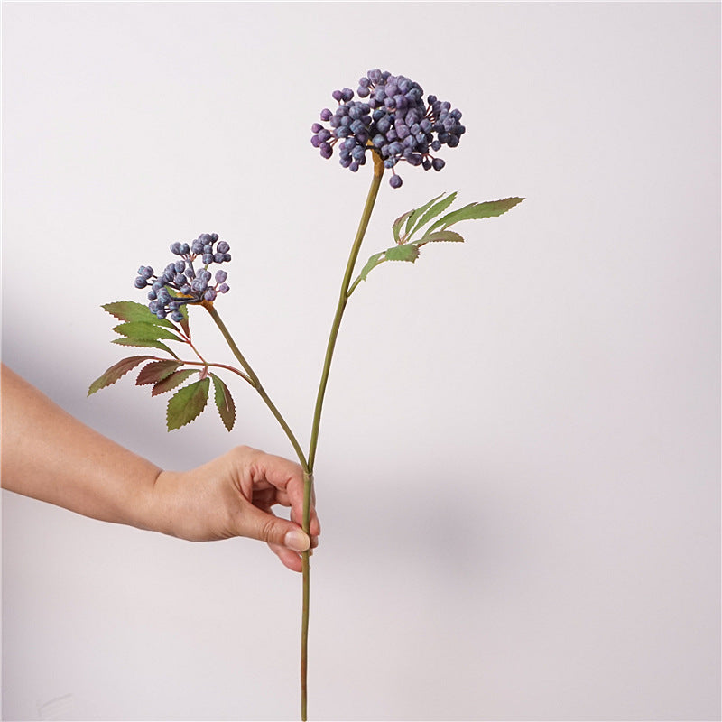 21 Inch Artificial Berry Stems, 10 Pcs, Autumn Winter Decor, Silk Material