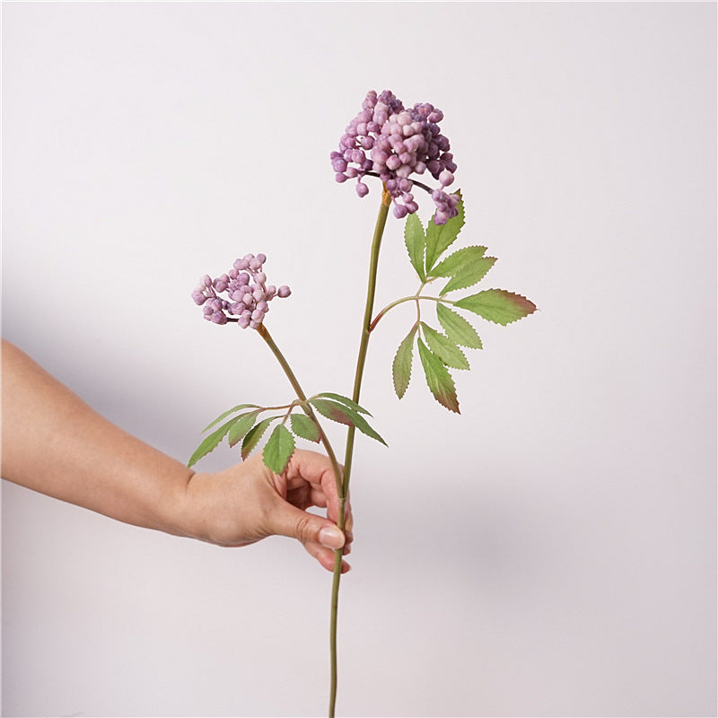 21 Inch Artificial Berry Stems, 10 Pcs, Autumn Winter Decor, Silk Material