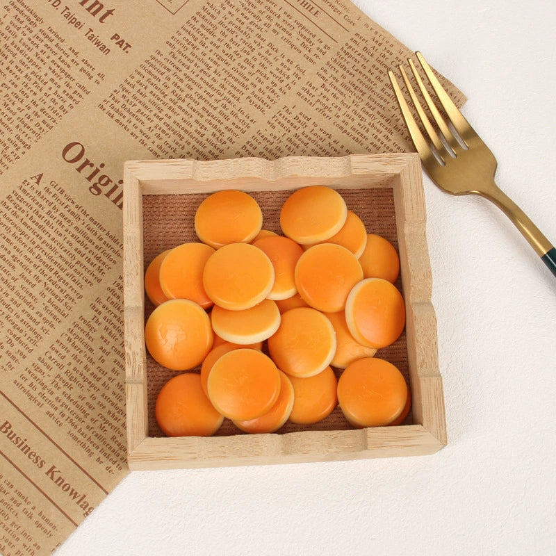 20PCS 0.98 Inches Artificial Cake & Pancake - Miniature Fake Food Decor for Dollhouse, Craft Projects, Party Favors & Display