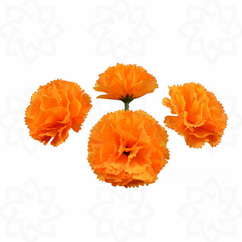 10 Pcs Artificial Carnation Flower Heads for Wedding DIY Hair Accessories Decoration Bulk
