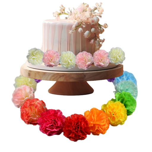 10 Pcs Artificial Carnation Flower Heads for Wedding DIY Hair Accessories Decoration Bulk