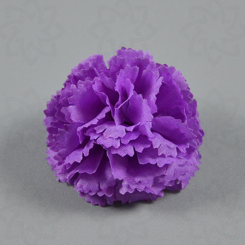 10 Pcs Artificial Carnation Flower Heads for Wedding DIY Hair Accessories Decoration Bulk