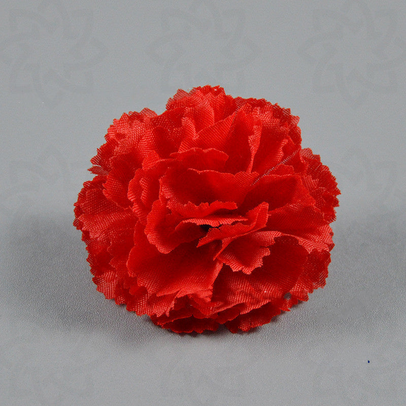 10 Pcs Artificial Carnation Flower Heads for Wedding DIY Hair Accessories Decoration Bulk