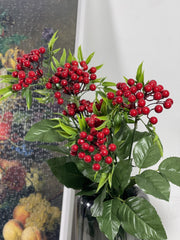 23.6 Inch Artificial Christmas Holly Berry Bush Bouquet with Leaves – Bulk  Wholesale Quantity