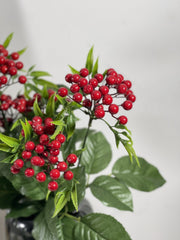 23.6 Inch Artificial Christmas Holly Berry Bush Bouquet with Leaves – Bulk  Wholesale Quantity
