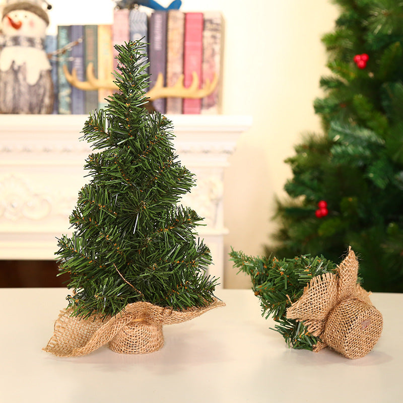 Mini Artificial Christmas Pine Tree Table Centerpiece, 6-Inch, Bulk Set of 12