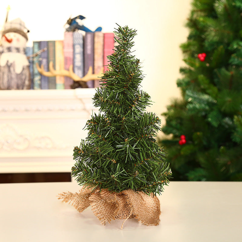 Mini Artificial Christmas Pine Tree Table Centerpiece, 6-Inch, Bulk Set of 12