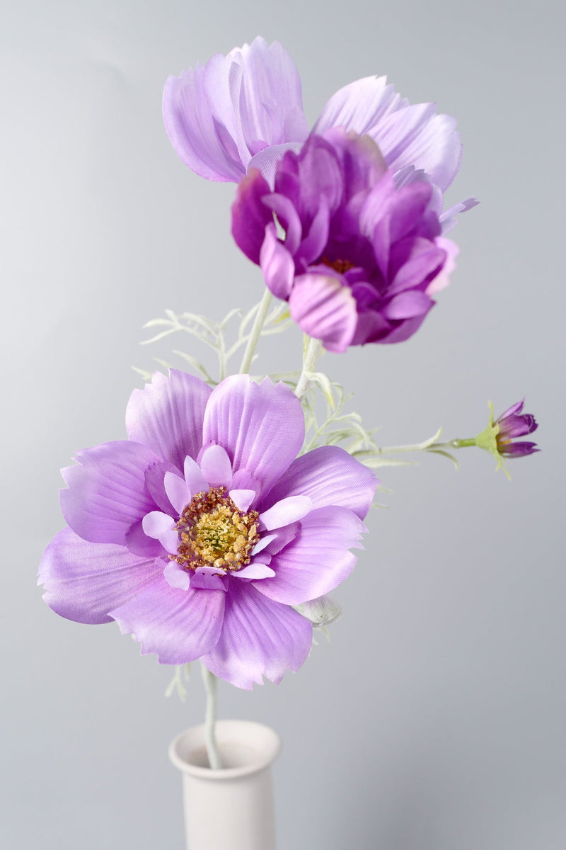 Silk Artificial Cosmos Flower Spray Stems, 10 Pcs, 12 Inch Faux Daisy Wildflowers Bulk