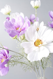 Silk Artificial Cosmos Flower Spray Stems, 10 Pcs, 12 Inch Faux Daisy Wildflowers Bulk