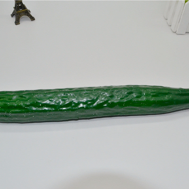 Artificial Cucumber Decoration 10 Pcs Bulk Fake Vegetable Green Plastic for Home Garden